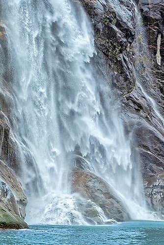 Waterfall-LeConte Bay-Alaska-USA Art Print